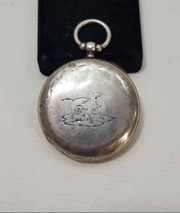 OSMANLI DÖNEMİ AVCI KASA GÜMÜŞ CEP SAATİ 