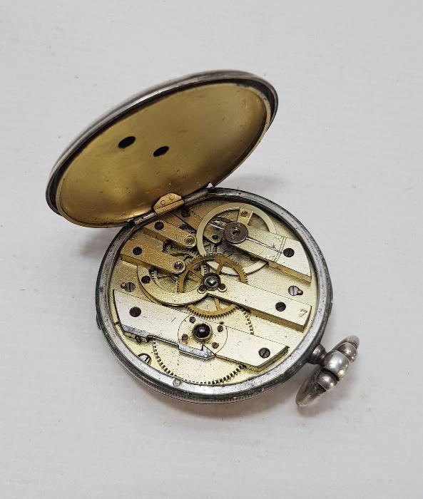 OSMANLI DÖNEMİ AVCI KASA GÜMÜŞ CEP SAATİ 