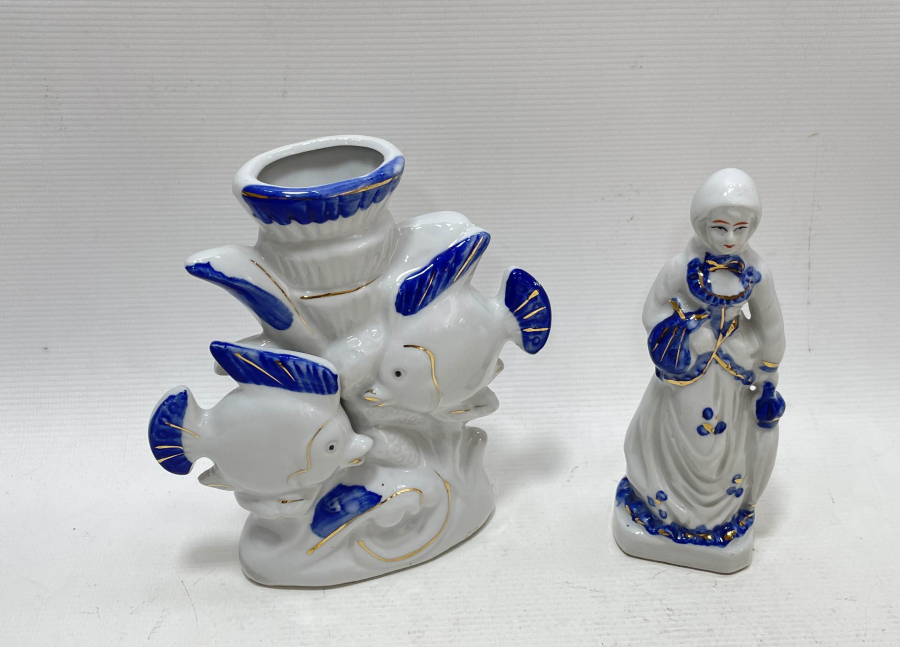 2 ADET ANTİKA PORSELEN BİBLO