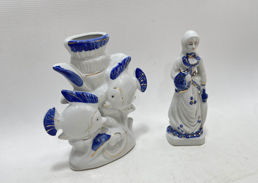 2 ADET ANTİKA PORSELEN BİBLO