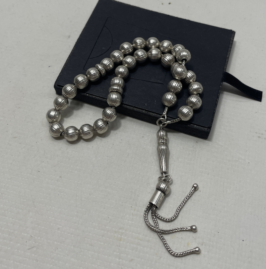 KÜRE KESİM GÜMÜŞ TESPİH