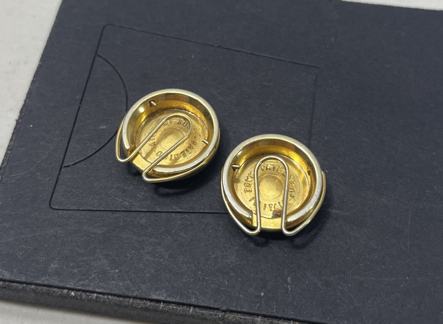 MİNE İŞÇİLİKLİ ALTIN KAPLAMA ANTİKA KÜPE