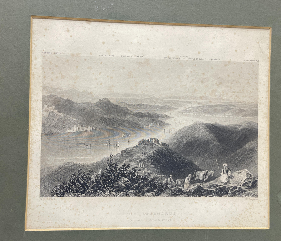 ORJİNAL PASPARTUSUYLA OSMANLI DÖNEMİ GRAVÜR