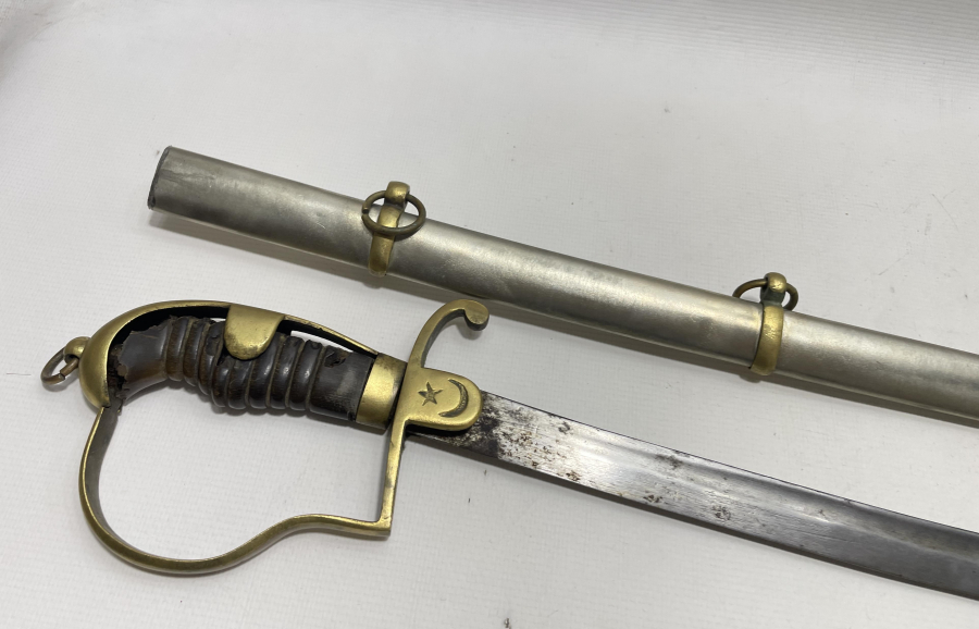 OSMANLI DÖNEMİ AY YILDIZLI HAFİF SÜVARİ KILICI