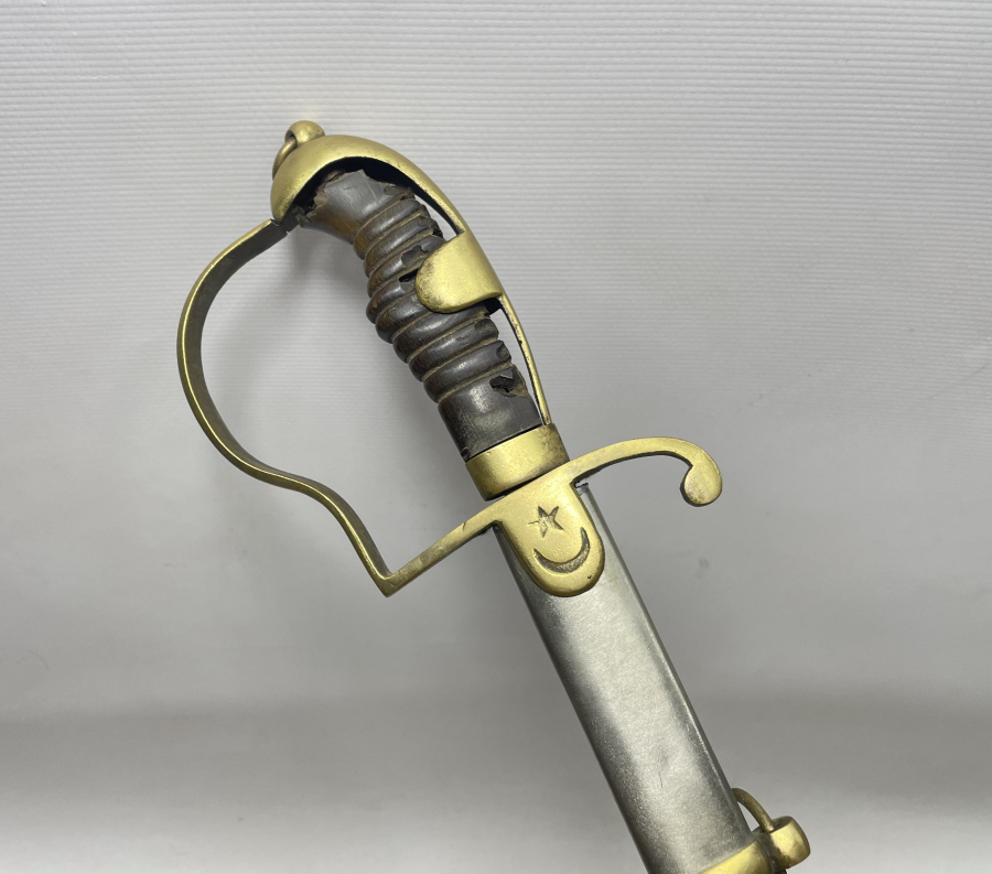 OSMANLI DÖNEMİ AY YILDIZLI HAFİF SÜVARİ KILICI