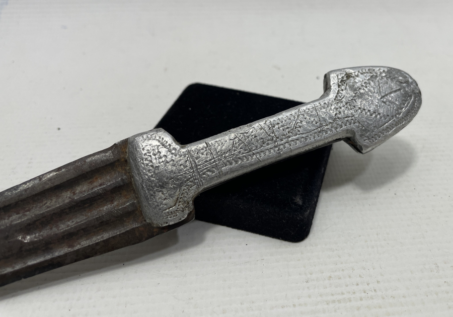 OSMANLI DÖNEMİ NADİR FORMDA ÇERKES İŞİ ÇİZME KAMASI