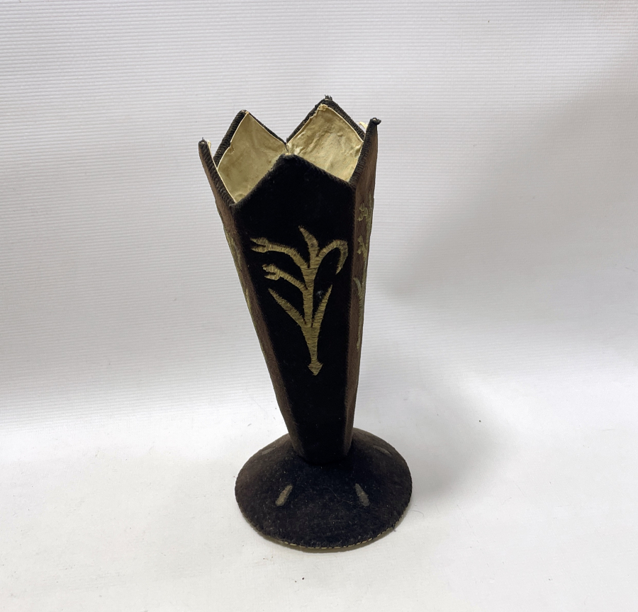 OSMANLI DÖNEMİ NADİR SIRMALI GELİN ÇİÇEKLİĞİ - VAZO