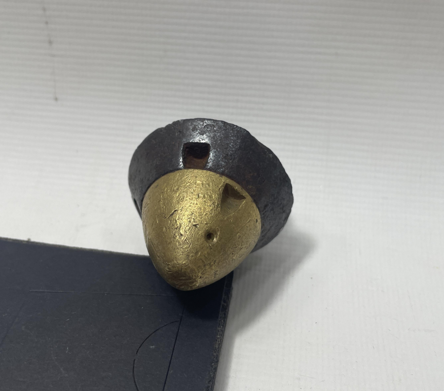 OSMANLI DÖNEMİ TOP MERMİSİ BAŞLIĞINDAN YAPILMIŞ ÇOK NADİR DUVARCI ŞAKÜLÜ