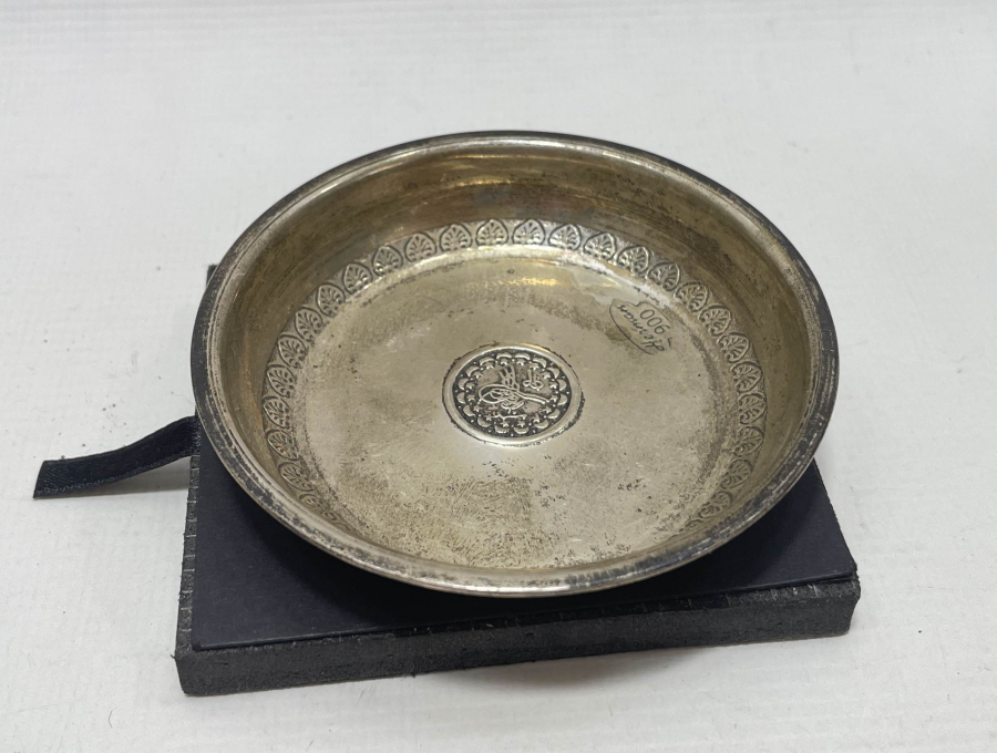 SÜLEYMANİYE İŞİ GÜMÜŞ KINA TASI