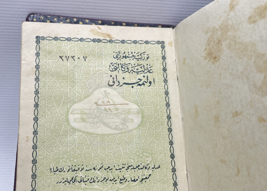 ÜZERİ OSMANLICA YAZILI ORJİNAL KABINDA EVLİLİK CÜZDANI