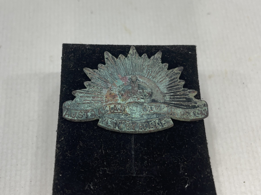 1. DÜNYA SAVAŞI DÖNEMİ ANZAK SUBAY ŞAPKA KOKARTI