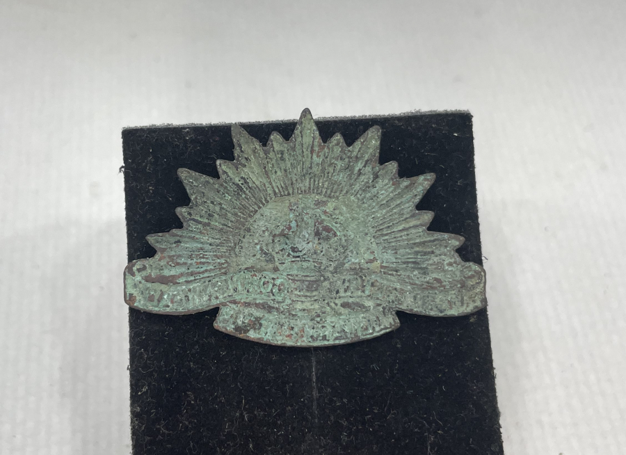 1. DÜNYA SAVAŞI DÖNEMİ ANZAK SUBAY ŞAPKA KOKARTI