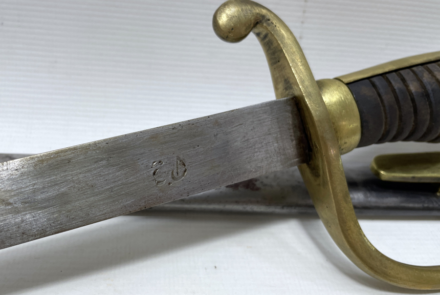 1. DÜNYA SAVAŞI DÖNEMİ ÜZERİNDE ALLAH BİZİMLEDİR YAZILI NADİR TOPÇU KILICI - TOPÇU MEÇİ