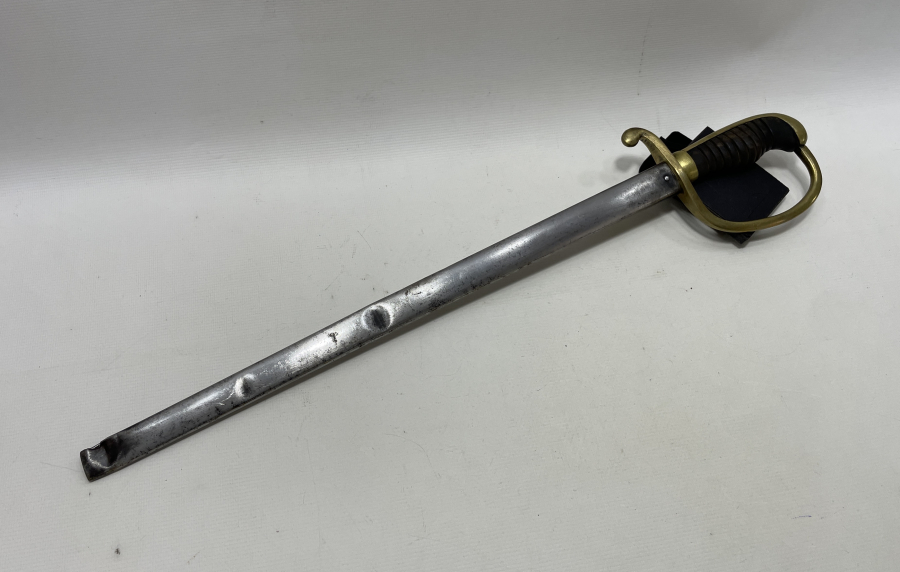 1. DÜNYA SAVAŞI DÖNEMİ ÜZERİNDE ALLAH BİZİMLEDİR YAZILI NADİR TOPÇU KILICI - TOPÇU MEÇİ