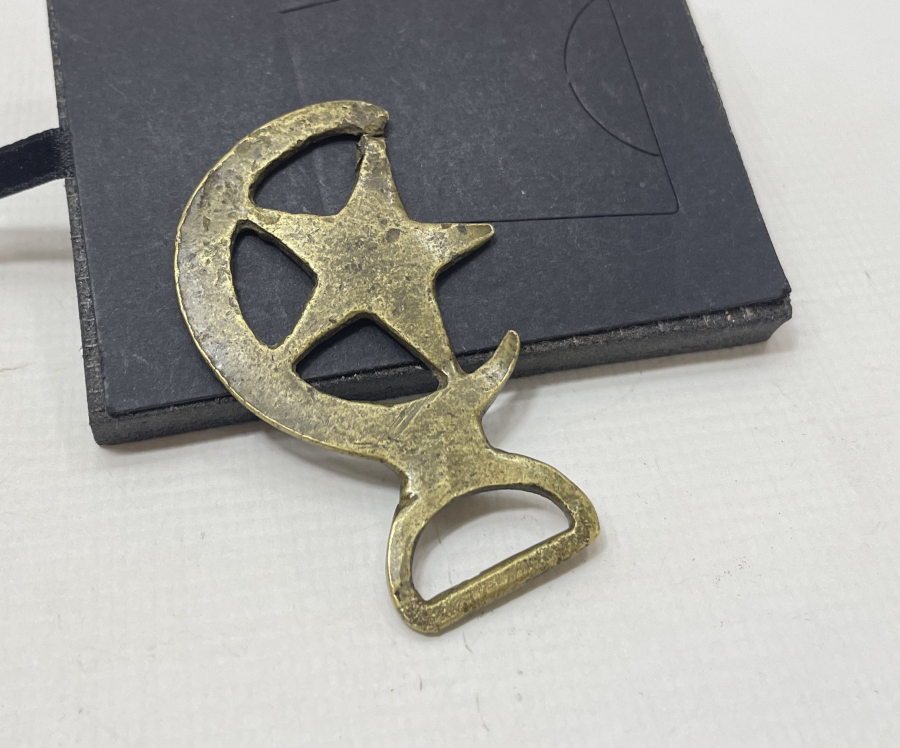 1.DÜNYA SAVAŞI DÖNEMİ AY YILDIZLI SÜVARİ AT GEMİ PARÇASI