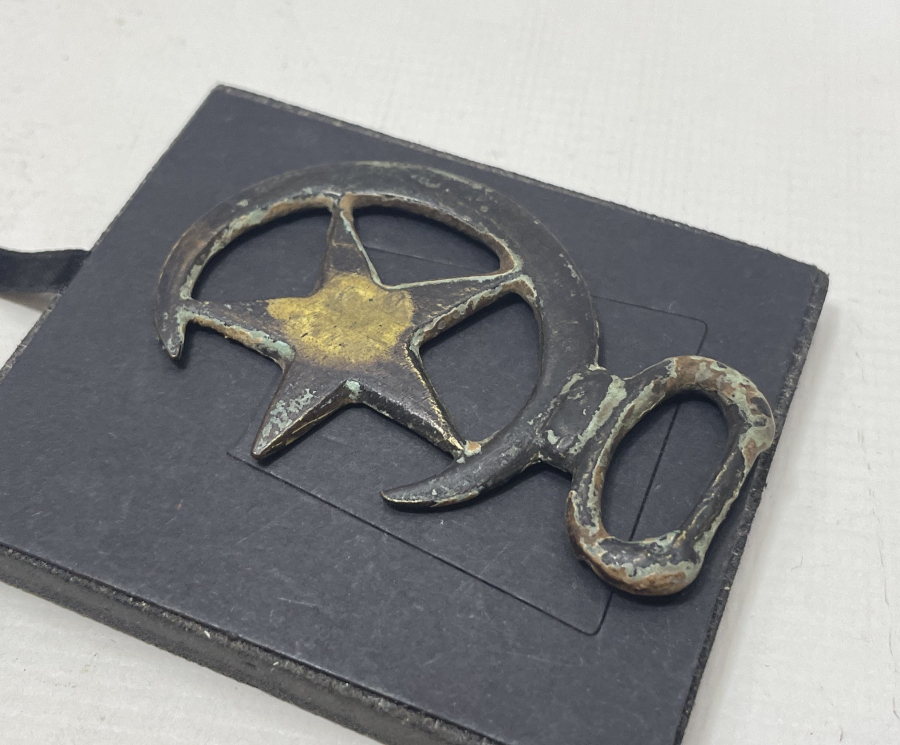 1.DÜNYA SAVAŞI DÖNEMİ AY YILDIZLI SÜVARİ AT GEMİ PARÇASI