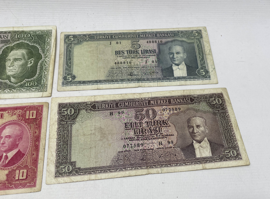 3. VE 5. EMİSYON KAĞIT PARA LOTU - İNÖNÜ RESİMLİ PARA LOTU