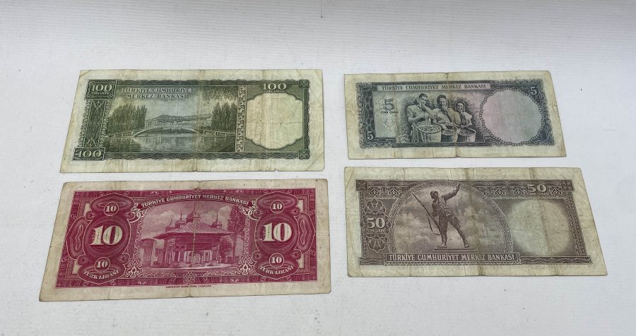 3. VE 5. EMİSYON KAĞIT PARA LOTU - İNÖNÜ RESİMLİ PARA LOTU