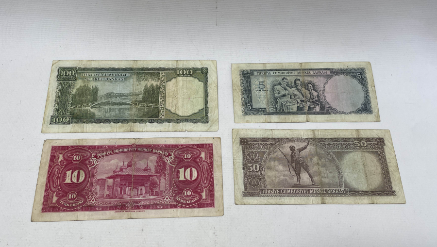 3. VE 5. EMİSYON KAĞIT PARA LOTU - İNÖNÜ RESİMLİ PARA LOTU