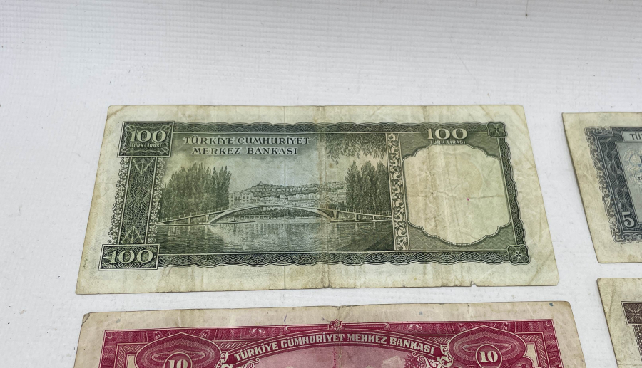 3. VE 5. EMİSYON KAĞIT PARA LOTU - İNÖNÜ RESİMLİ PARA LOTU