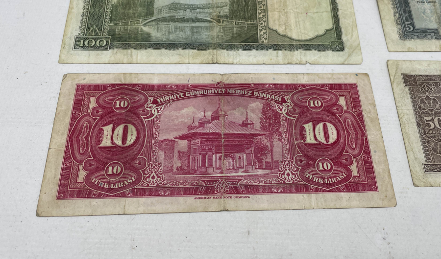 3. VE 5. EMİSYON KAĞIT PARA LOTU - İNÖNÜ RESİMLİ PARA LOTU