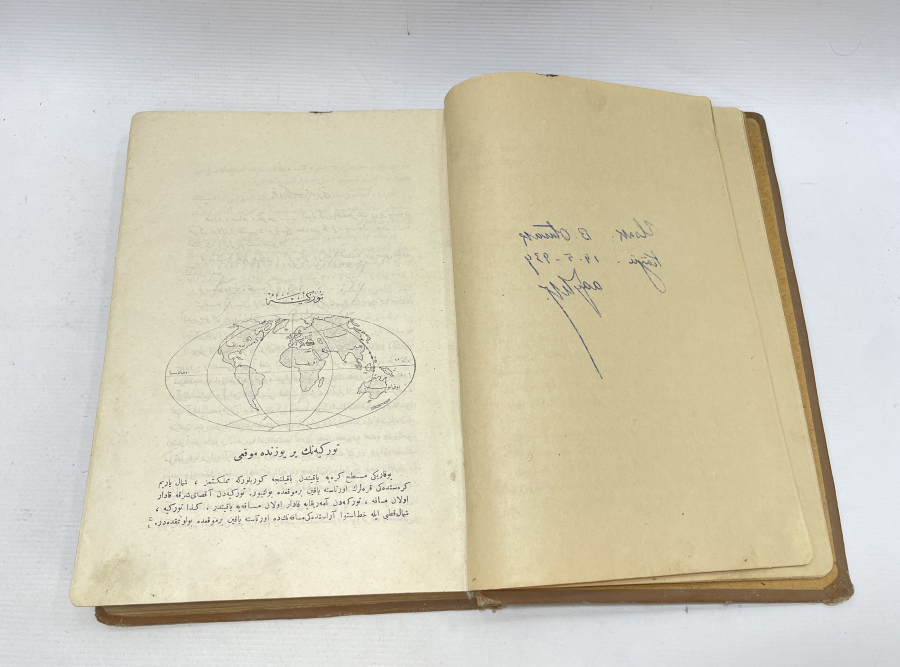 BOL GRAVÜRLÜ OSMANLICA YAZILI COĞRAFYA KİTABI