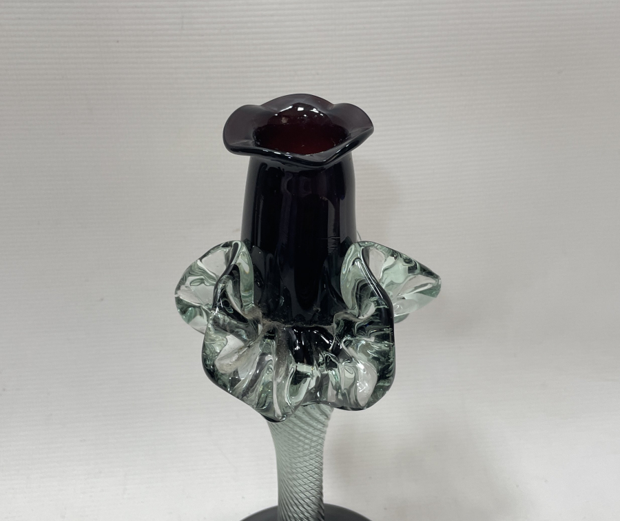 EL YAPIMI NADİR FORMDA MURANO MUMLUK