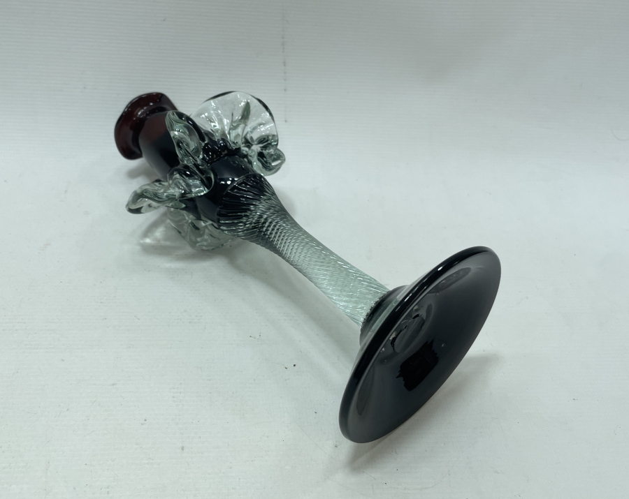 EL YAPIMI NADİR FORMDA MURANO MUMLUK