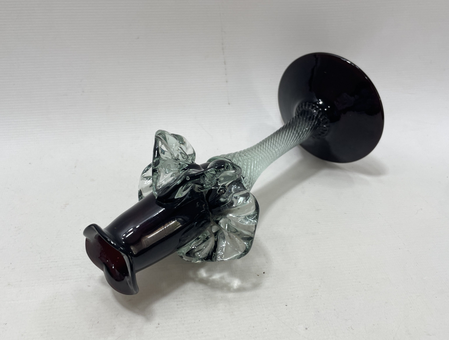 EL YAPIMI NADİR FORMDA MURANO MUMLUK