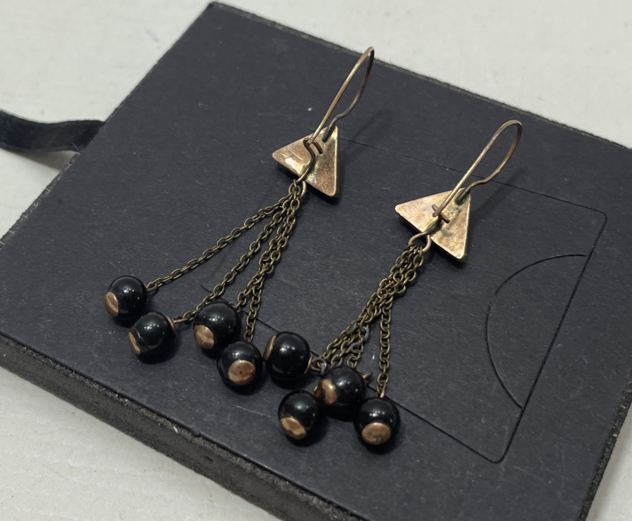 OLTU TAŞLI ANTİKA ALTIN KÜPE