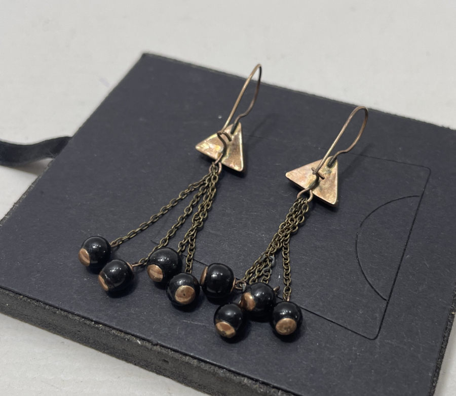 OLTU TAŞLI ANTİKA ALTIN KÜPE