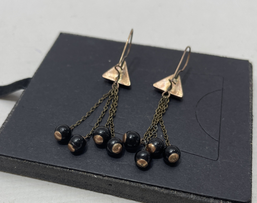 OLTU TAŞLI ANTİKA ALTIN KÜPE