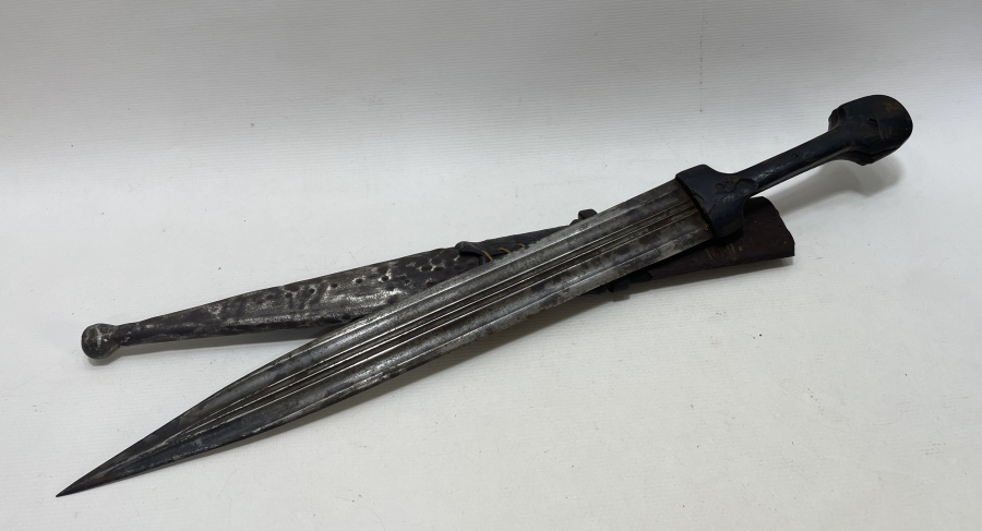 ORJİNAL KININDA USTA DAMGALI NADİR FORMDA ÇERKES KAMASI