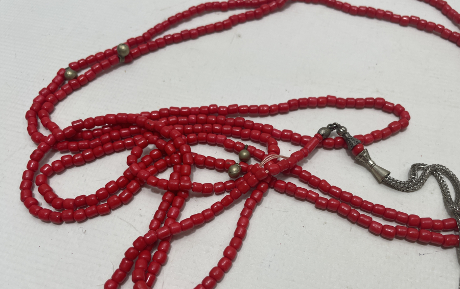 OSMANLI DÖNEMİ 500 LÜK TEKKE İŞİ MERCAN ZİKİR TESPİHİ