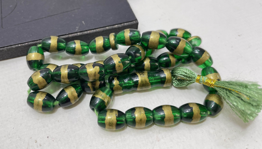 OSMANLI DÖNEMİ ALTIN VARAKLI NADİR BEYKOZ TESPİH