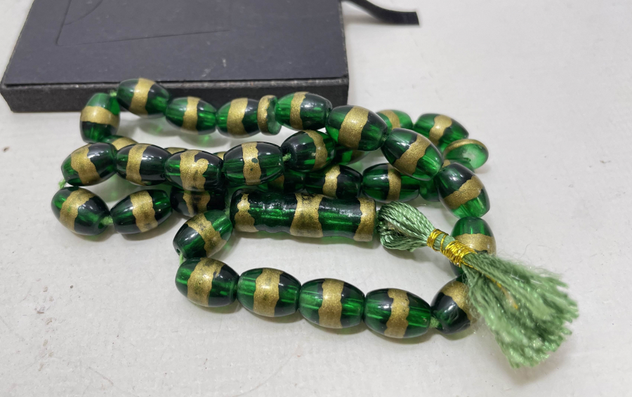 OSMANLI DÖNEMİ ALTIN VARAKLI NADİR BEYKOZ TESPİH