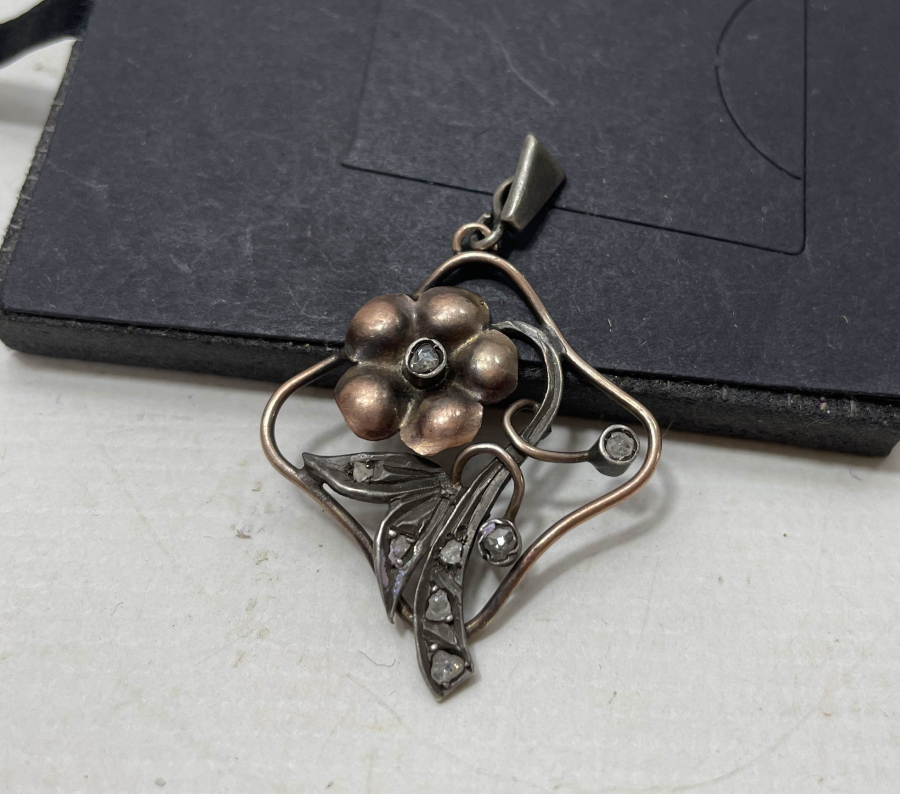 OSMANLI DÖNEMİ ELMAS TAŞLI KOLYE UCU