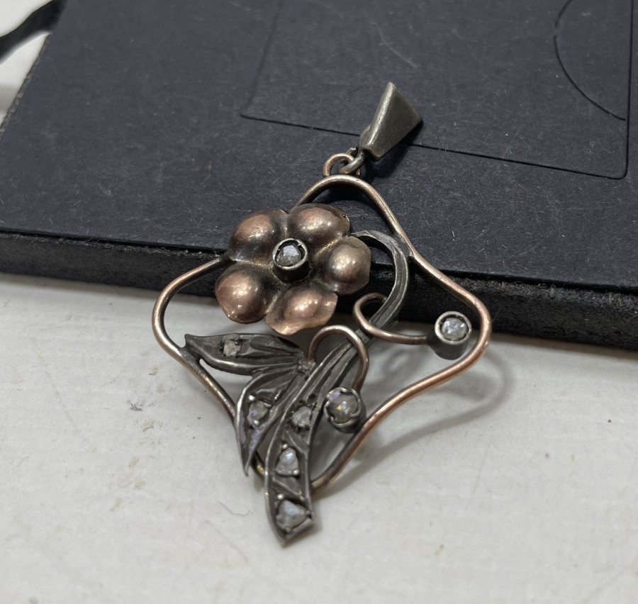 OSMANLI DÖNEMİ ELMAS TAŞLI KOLYE UCU