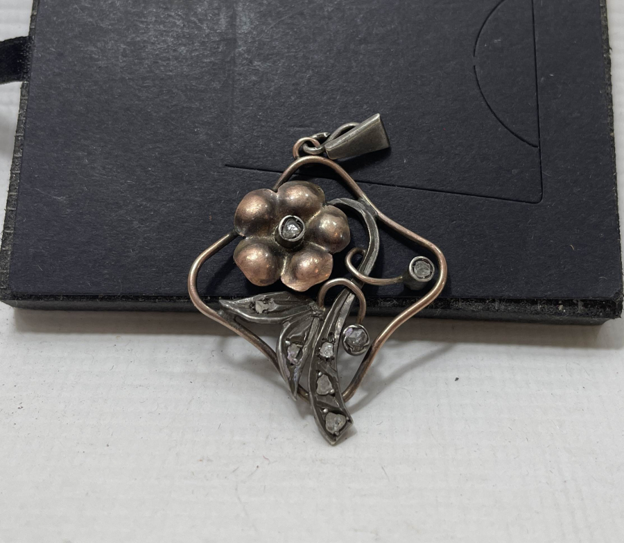 OSMANLI DÖNEMİ ELMAS TAŞLI KOLYE UCU