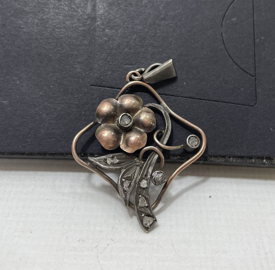 OSMANLI DÖNEMİ ELMAS TAŞLI KOLYE UCU