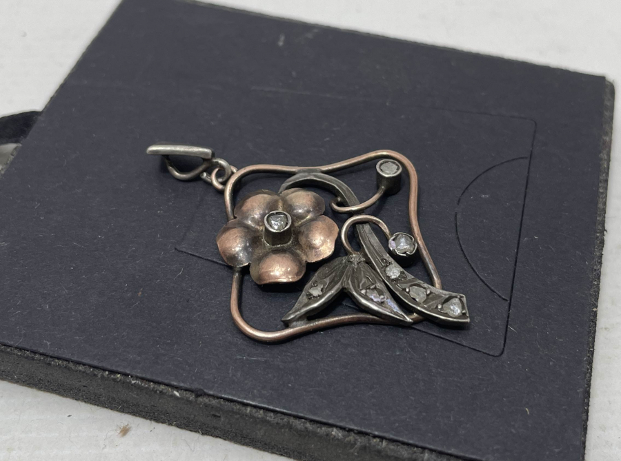 OSMANLI DÖNEMİ ELMAS TAŞLI KOLYE UCU