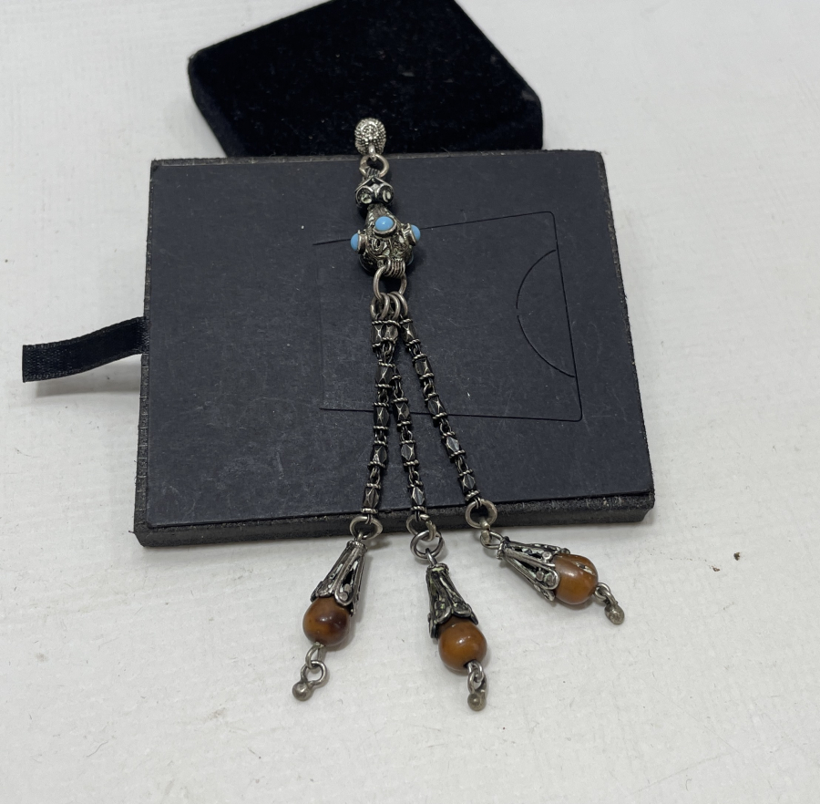 OSMANLI DÖNEMİ GÜMÜŞ TESPİH PÜSKÜLÜ