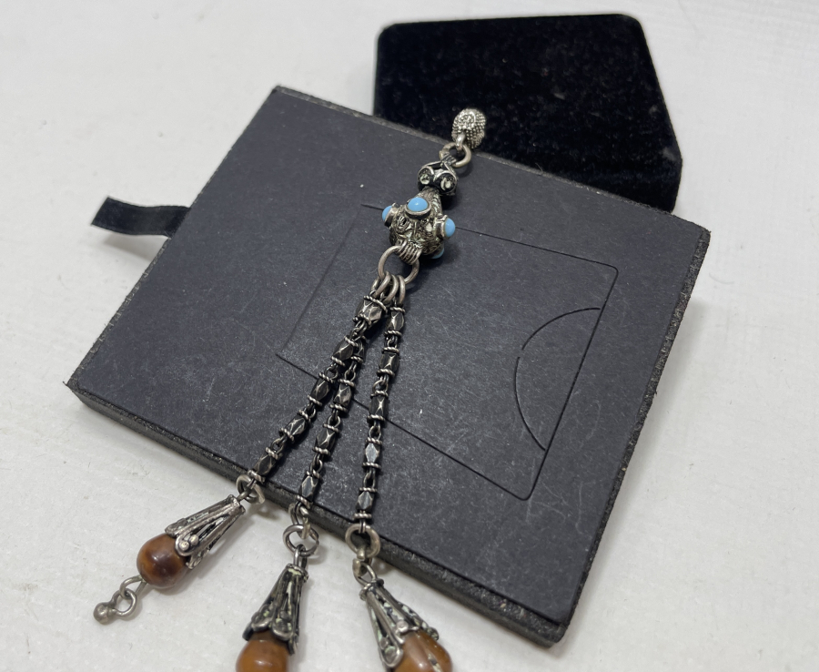 OSMANLI DÖNEMİ GÜMÜŞ TESPİH PÜSKÜLÜ