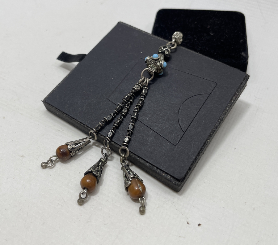 OSMANLI DÖNEMİ GÜMÜŞ TESPİH PÜSKÜLÜ