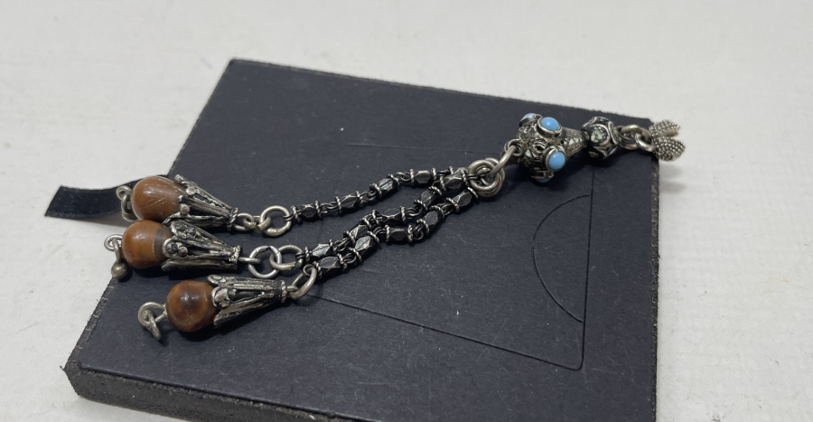 OSMANLI DÖNEMİ GÜMÜŞ TESPİH PÜSKÜLÜ