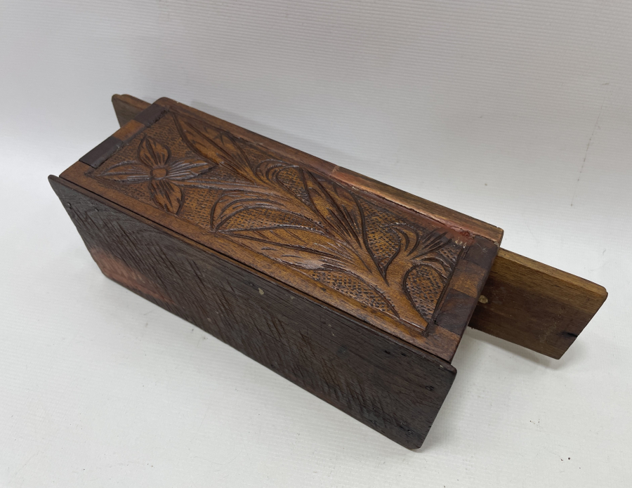 OSMANLI DÖNEMİ KIRLANGIÇ GEÇME AHŞAP KAHVE KUTUSU