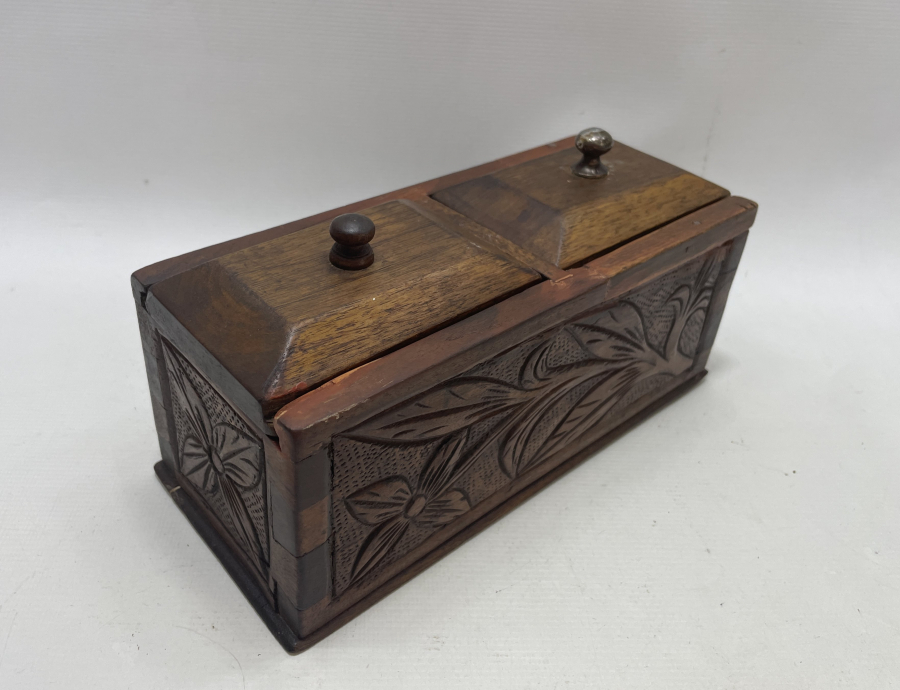 OSMANLI DÖNEMİ KIRLANGIÇ GEÇME AHŞAP KAHVE KUTUSU