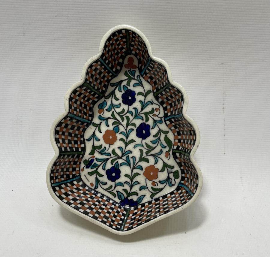 OSMANLI DÖNEMİ KUBBE FORMUNDA KÜTAHYA İŞİ İFTARİYELİK - HURMALIK