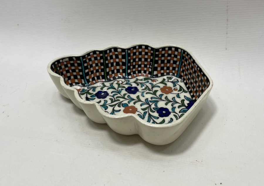 OSMANLI DÖNEMİ KUBBE FORMUNDA KÜTAHYA İŞİ İFTARİYELİK - HURMALIK