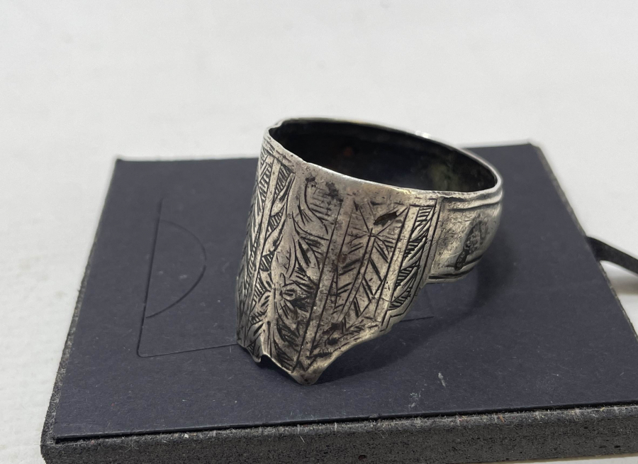 OSMANLI DÖNEMİ TUĞRALI GÜMÜŞ TÜFEK BİLEZİĞİ